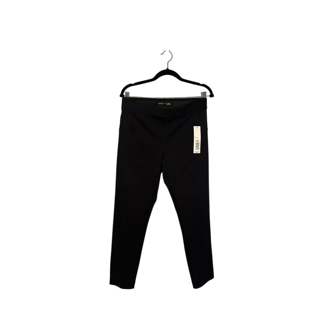 Rafaella Petite Black Ergofit Pull On Comfort Dress Pants Trousers 10P